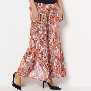Women with Control Printed Wide Leg Pants  13165